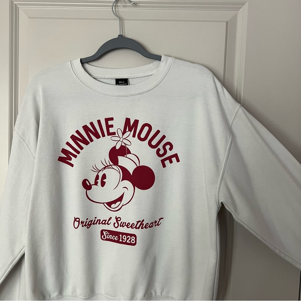 Disney Minnie Mouse Wonens long sleeve pullover sweatshirt | size medium - Picture 6 of 9
